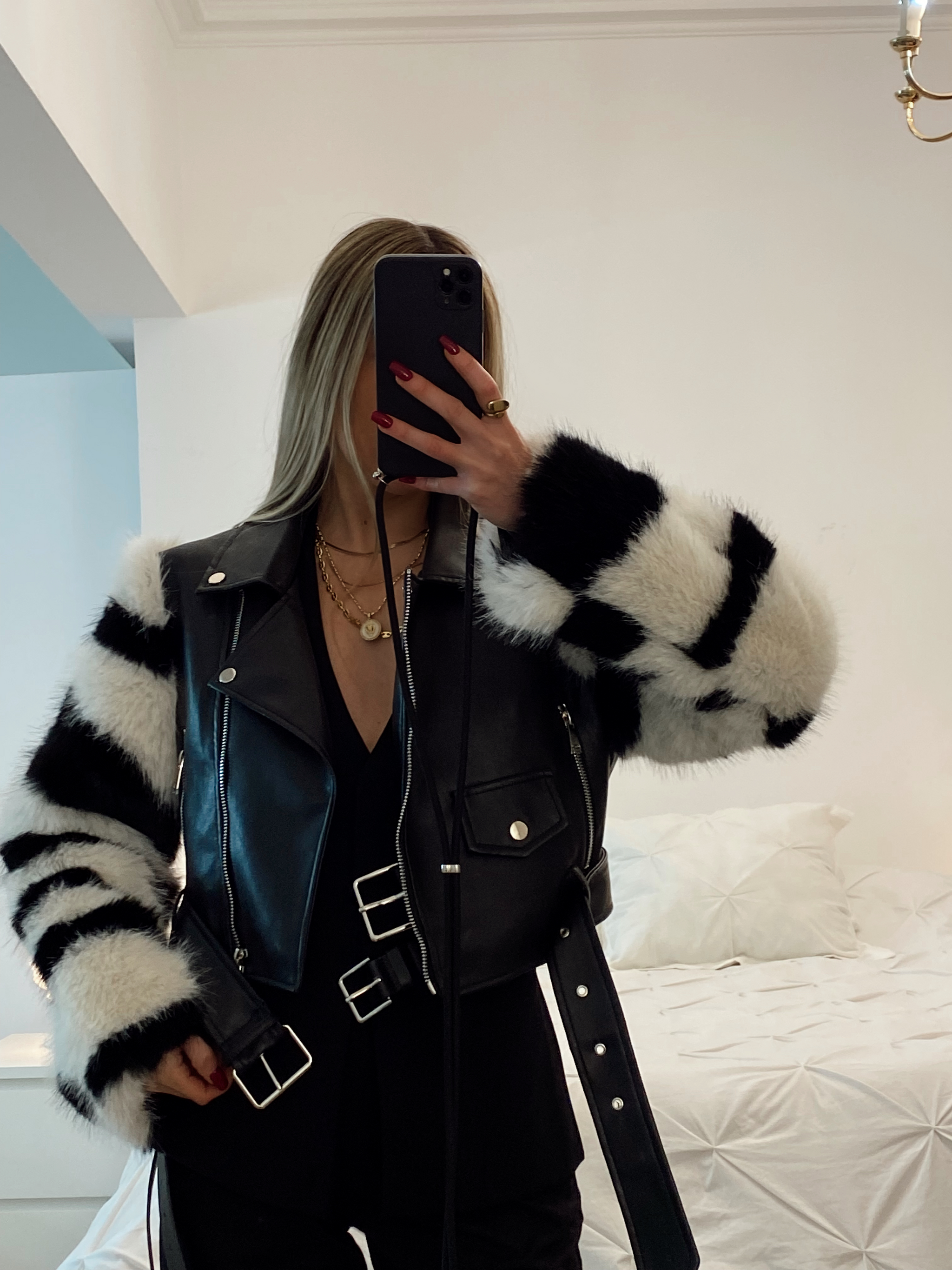 CHAQUETA MANGAS PELUDAS PRINT – Starfish