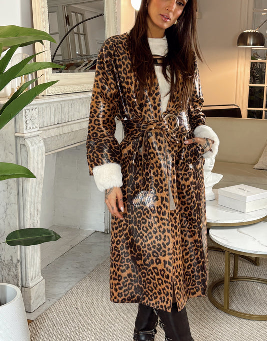 ABRIGO ANIMAL PRINT