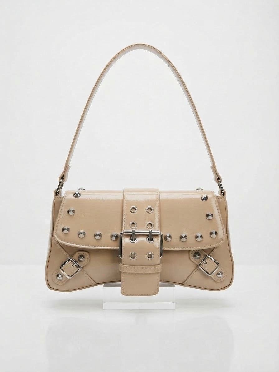 Cartera Baguette beige