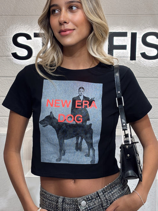 Polera “New Era Dog” Negro | Starfish