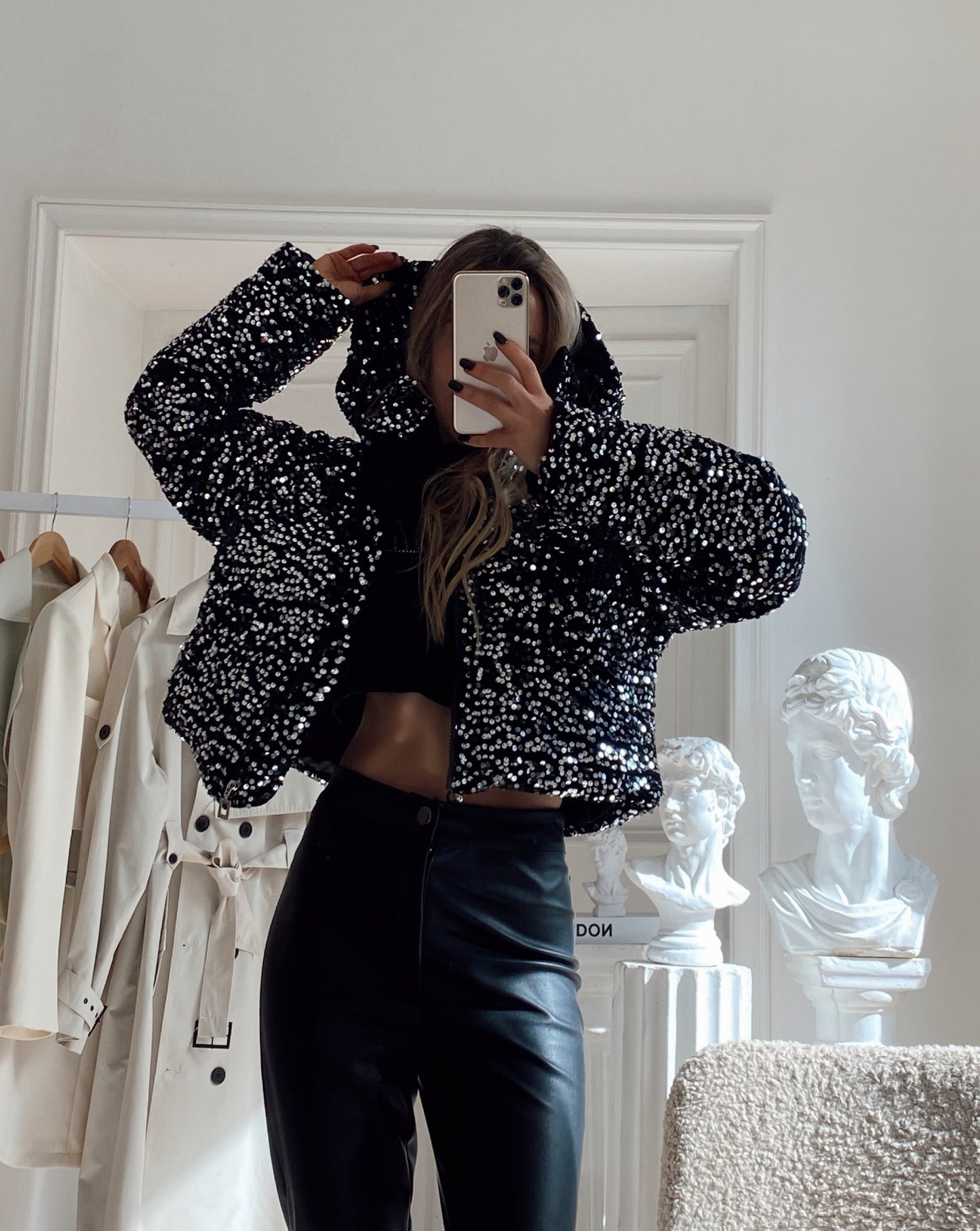 PARKA LENTEJUELAS