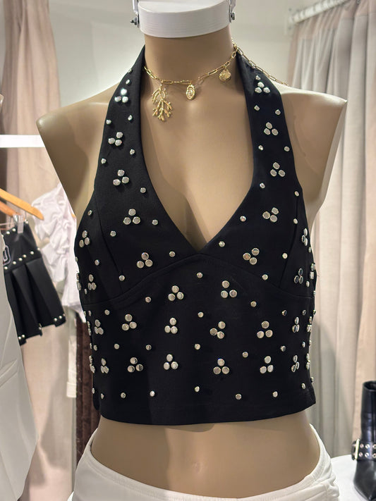 Top Negro CUSTOM – Escote en V | Starfish