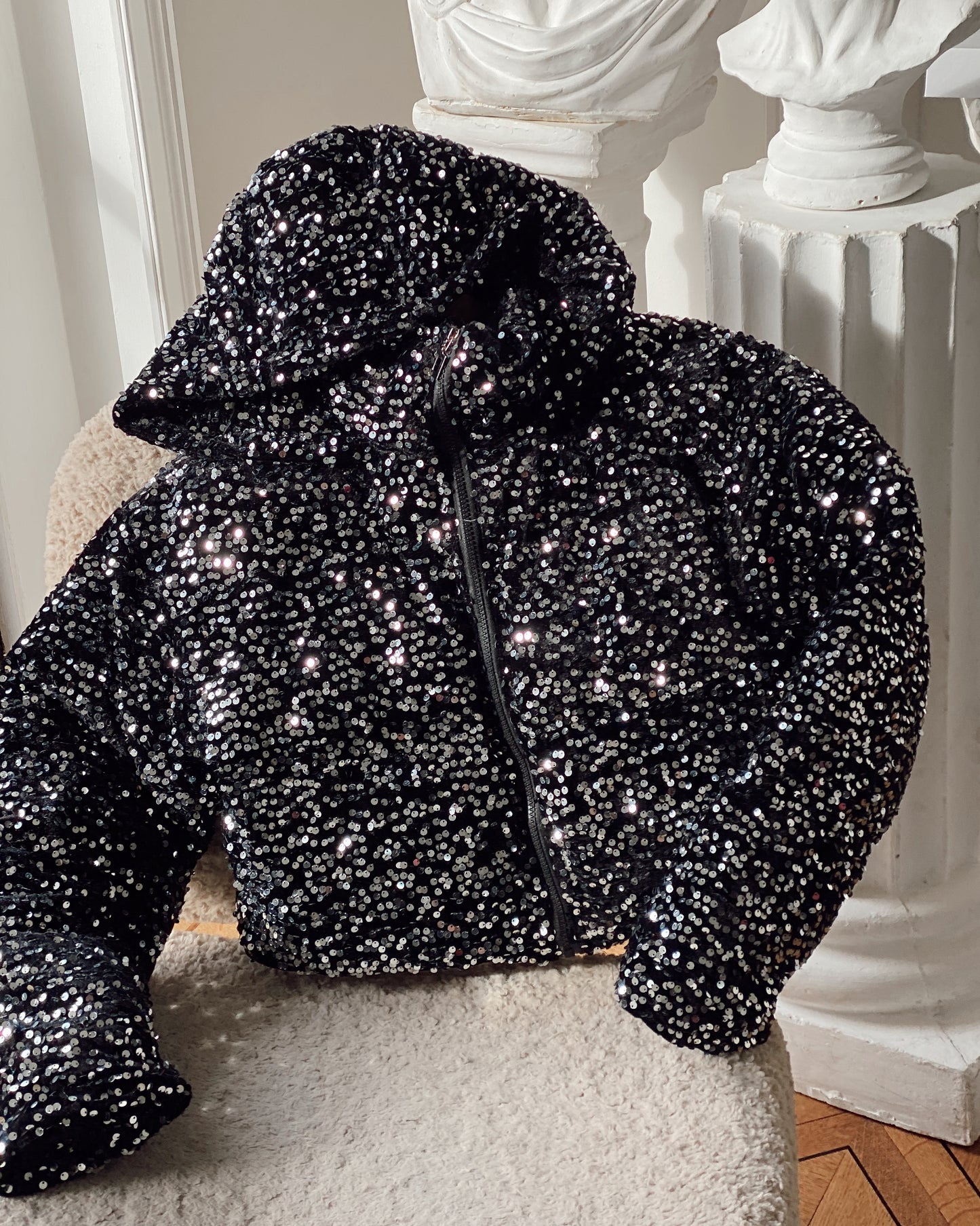 PARKA LENTEJUELAS