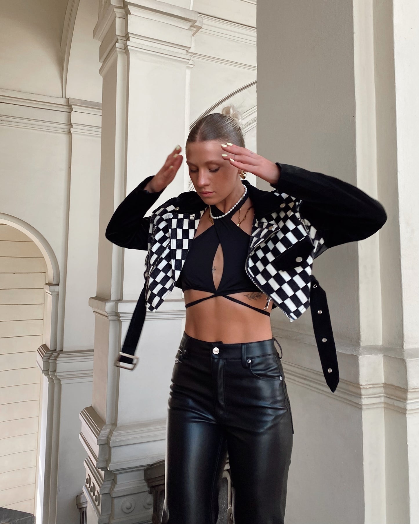 CHAQUETA CROP DAMERA