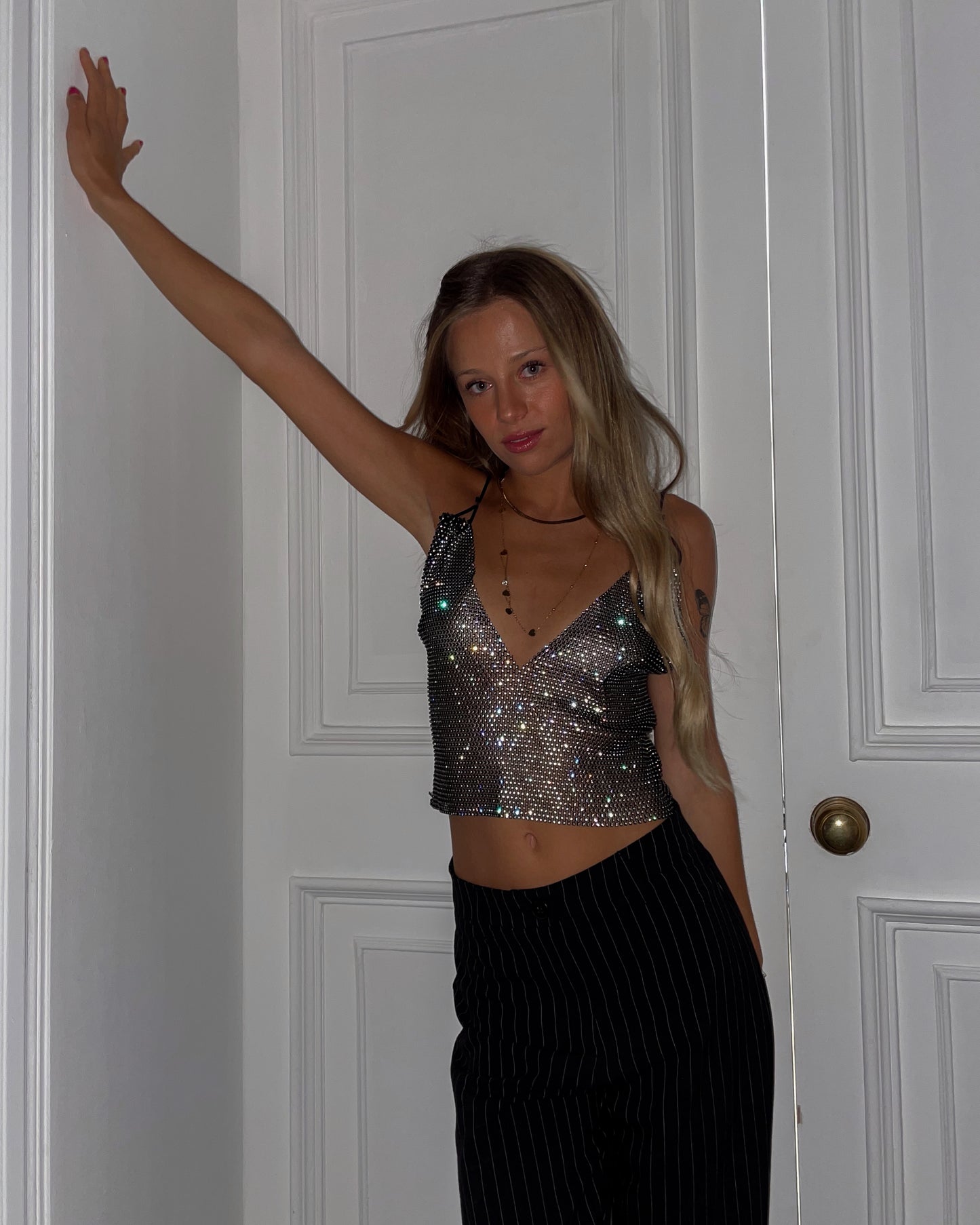 TOP MALLA BRILLOS